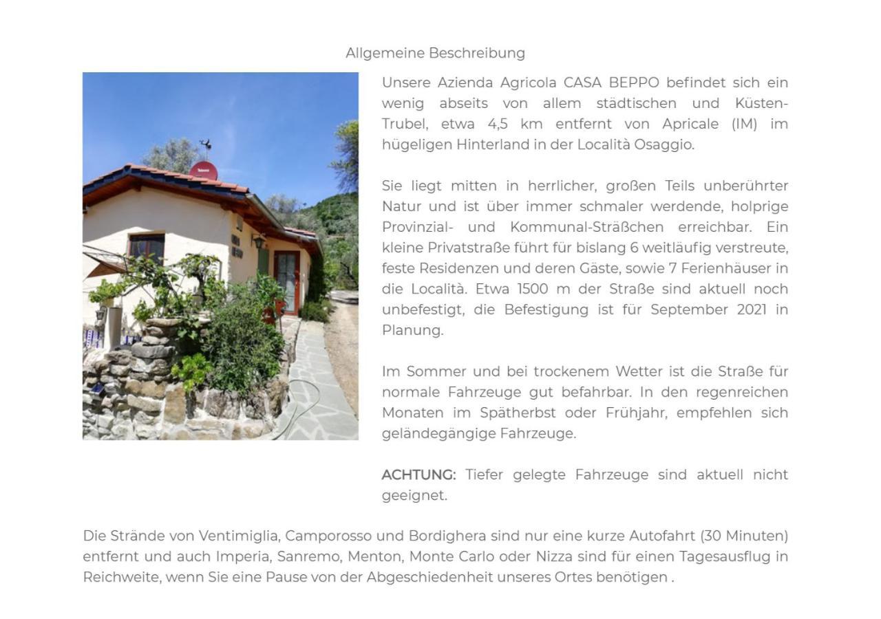 Casa Lucertola Villa Apricale Ngoại thất bức ảnh